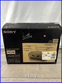 New Sony CFD-S05 CD/Headphone Jack/Playback/Radio/CD-RW Playback/Cassette