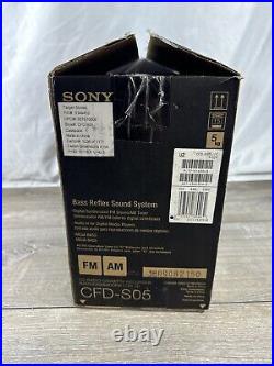 New Sony CFD-S05 CD/Headphone Jack/Playback/Radio/CD-RW Playback/Cassette