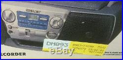 New Sony CFD-V7 CD Radio Cassette Tape Player Portable Boombox Ghetto Blaster