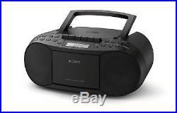 New Sony Portable Mega-bass CD Cassette Player Boombox Am/fm Radio Stereo Cfds70