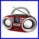 New Supersonic Portable MP3/CDPlayer Audio System in Red