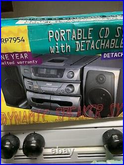 New Unused RCA Portable Boom Box Model RP-7954 Am/ Fm Radio Tape/CD player