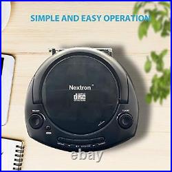 Nextron Portable Bluetooth CD Player Boombox with AM/FM Radio Stereo Sound Sy