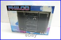 Nice New / NOS Philco Mod 237K AM/FM Radio Cassette Portable Boombox Stereo USA