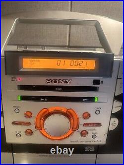 Nice Used Sony Psyc ZS-D55 CD/Radio/Cassette Boombox