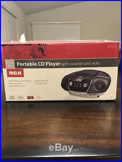 Nos Rca Portable Boombox CD Player Cassette/radio Player Rcd175