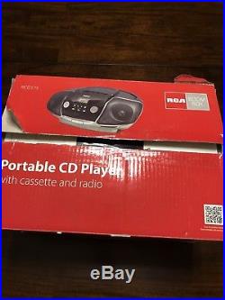 Nos Rca Portable Boombox CD Player Cassette/radio Player Rcd175
