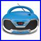 Oakcastle CD200 Portable CD Player Boombox with Bluetooth & FM Radio, Blue