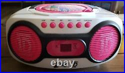 One Direction 1D Portable AM/FM Radio CD Player Boombox 2012 No CD Tested Works