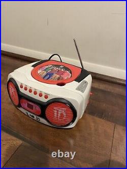 One Direction CD Player Boombox 1D Portable #15540 AM/FM Radio 2012 Works Well