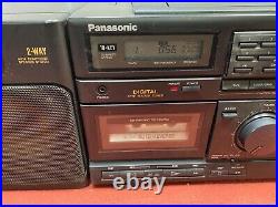 PANASONIC RX-DS620 Portable Stereo Compact CD System / Tape Recorder AM/FM Radio