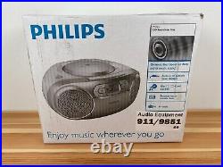 PHILIPS CD Cassette Tape Radio Player Portable Boombox AZ127 NEW Soundmachi