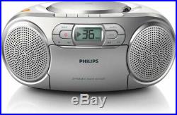 PHILIPS / PHILLIPS AZ127 Portable CD Player with Radio Cassette Tape Boombox NEW