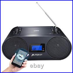 PUMPKIN Portable Boombox CD Player with 2000mAH Rechargeable Battery, Bluetooth &