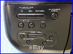 Panasonic Boombox Portable CD/Cassette Player Ghettoblaster RX-DS25