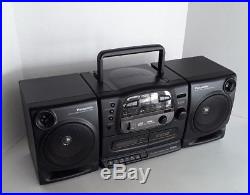 Panasonic Boombox RX-DS545 Portable Stereo AM/FM Radio CD Cassette Tape Player