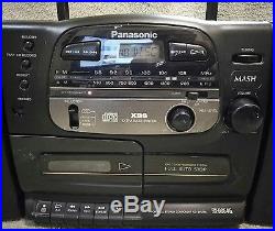 Panasonic Boombox RX-DS545 Portable Stereo AM/FM Radio CD Cassette Tape Player