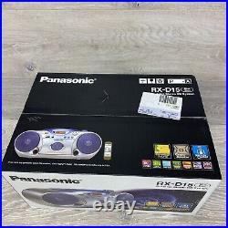 Panasonic CD Cassette Boombox RX-D15 Stereo Radio Blue Portable Vintage
