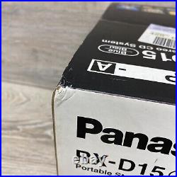 Panasonic CD Cassette Boombox RX-D15 Stereo Radio Blue Portable Vintage