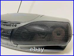 Panasonic CD Radio Dual Cassette Player Cobra Top RX-DT75 Vintage Used JP AA162