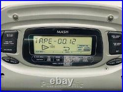 Panasonic CD Radio Dual Cassette Player Cobra Top RX-DT75 Vintage Used JP AA162