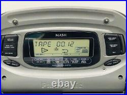 Panasonic CD Radio Dual Cassette Player Cobra Top RX-DT75 Vintage Used JP AA162