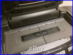 Panasonic'Cobra' RX-ED707 portable stereo system boombox Radio CD TAPE PLAYER