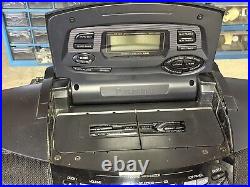 Panasonic Cobra Rx-ed77 Boombox CD Dual Cassette Tuner Stereo Portable System