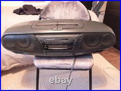 Panasonic Model RX-DT505 Boombox Portable CD/Cassette System Nearly Mint Working