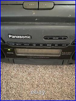 Panasonic Model RX-DT505 Boombox Portable CD/Cassette System No remote