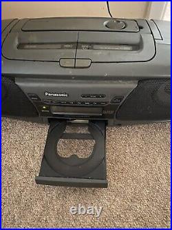 Panasonic Model RX-DT505 Boombox Portable CD/Cassette System No remote