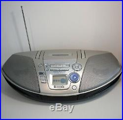Panasonic Portable CD Cassette Player Radio RX-ES22 Stereo Boombox with Remote