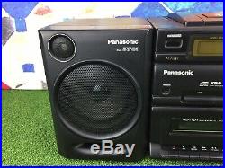 Panasonic Portable Stereo BOOMBOX RX-DT610 CD PLAYER / TWIN TAPE / RADIO LOUD