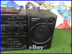 Panasonic Portable Stereo BOOMBOX RX-DT610 CD PLAYER / TWIN TAPE / RADIO LOUD