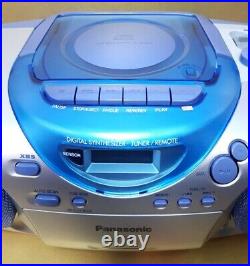 Panasonic Portable Stereo CD Tape Player Recorder AM/FM Radio Clean! -see video