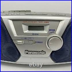 Panasonic RX-D10 Boombox Portable Radio Tape Cassette CD Player
