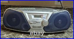 Panasonic RX-D10 Portable Cassette CD Player AM/FM Stereo Boombox Tested