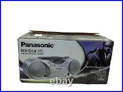 Panasonic RX-D14 Dual Power Boombox with CD Player AM FM Radio & Cassette-NOB