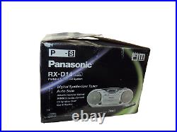 Panasonic RX-D14 Dual Power Boombox with CD Player AM FM Radio & Cassette-NOB