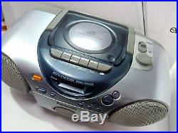 Panasonic RX-D15 Boombox CD Cassette Tape Deck Radio FM Portable Stereo Player