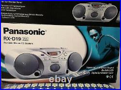 Panasonic RX-D19 Portable Stereo Player CD Radio Cassette Boombox NEW Old Stock