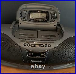 Panasonic RX-D75 Ghetto Blaster Boombox Portable Radio Cassette CD Player