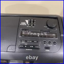 Panasonic RX-DS101 Boombox CD Radio Cassette Player Vtg Black Portable Working