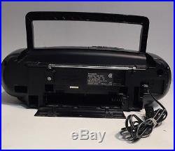 Panasonic RX-DS11 FM/AM Radio CD Cassette Tape Recorder Portable Stereo Player