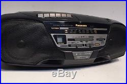 Panasonic RX-DS11 FM/AM Radio CD Cassette Tape Recorder Portable Stereo Player