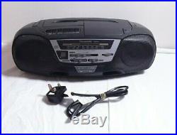 Panasonic RX-DS12 Boombox Portable Stereo CD / Tape Player AM/FM Radio Working
