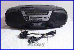 Panasonic RX-DS12 Boombox Portable Stereo CD / Tape Player AM/FM Radio Working