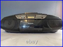 Panasonic RX-DS17 Portable CD Cassette Radio Boombox (No Remote)