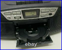Panasonic RX-DS17 Portable CD Cassette Radio Boombox with Remote Control