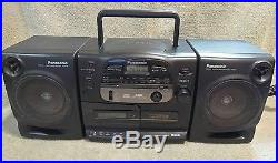 Panasonic RX-DS545 Portable Boombox Stereo AM/FM Radio CD Cassette Tape Player